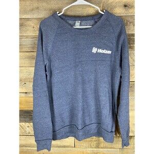 Holzer Unisex Adult  Sz L Gray Long Sleeve Crew Neck Sweatshirt